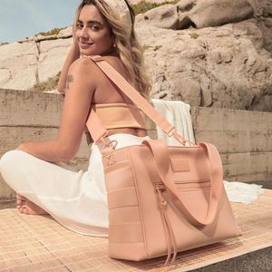 Dagne Dover Functionable and Fashionable Neoprene Wade Travel Bag Camel